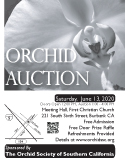 2022 Black and White OSSC Orchid Auction Poster