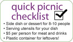Picnic Checklist